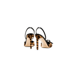 Catena 90mm Slingback Pump Mule - Leopard & Black
