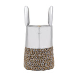 Melita Mini Tote Bag - Silver & Antique Gold/Silver