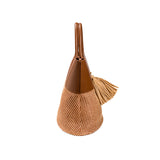 Melita Large Round Tote Bag - Ruggine & Natural