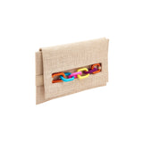 Catena Envelope Clutch - Natural & Multicolor