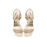 Catena Notte 90MM Sandal - Sahara & Gold/Silver