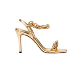Catena Notte 90MM Sandal - Gold & Gold/Silver
