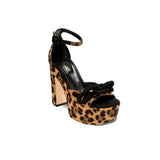 Catena 120MM Platform Ankle Sandal - Leopard & Black