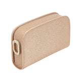 Catena One Glam Two Sided Clutch - Rose Gold & Gold/Silver