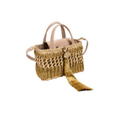 Almeria Mini Tote Bag - Nude & Antique Gold