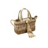 Almeria Mini Tote Bag - Sahara & Antique Gold