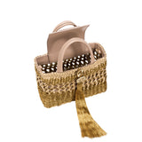 Almeria Mini Tote Bag - Nude & Antique Gold