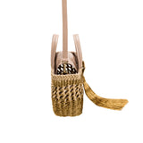 Almeria Mini Tote Bag - Nude & Antique Gold