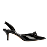 Catena 50mm Slingback Pump Mule - Black & Black