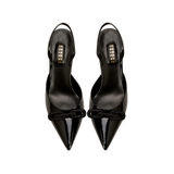 Catena 50mm Slingback Pump Mule - Black & Black