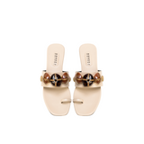 Delphine 10MM Toe Sandal - Nude & Almond