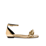 Catena 10MM Ankle Sandal - Gold & Gold/Silver