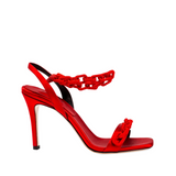 Catena Notte 90MM Sandal - Scarlet & Scarlet