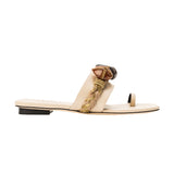 Delphine 10MM Toe Sandal - Nude & Almond