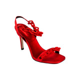 Catena Notte 90MM Sandal - Scarlet & Scarlet