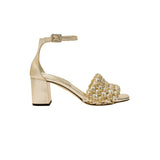 Aurnia 50MM Block Ankle Sandal - Sahara & Gold