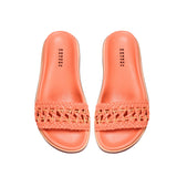 Almeria 10MM Comfort Slides - Peach & Natural