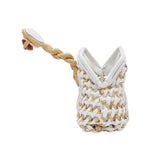 Almeria Mini Pouch Clutch - Off-White & Natural