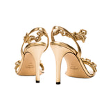 Catena Notte 90MM Sandal - Gold & Gold/Silver