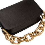Catena Two Sided Bag - Black & Antique Gold