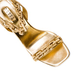 Catena Notte 90MM Sandal - Gold & Gold/Silver