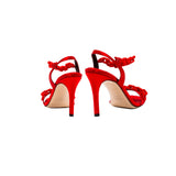Catena Notte 90MM Sandal - Scarlet & Scarlet