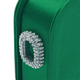 Catena One Glam Two Sided Clutch - Emerald & Antique Silver