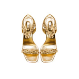 Catena Notte 90MM Sandal - Gold & Gold/Silver