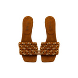 Aurnia 70MM Sandal - Camello & Gold