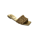 Aurnia 10MM Sandal - Gold & Latte/Gold