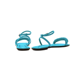 Rovena 10MM Removable Ankle Sandal - Aqua & Aqua