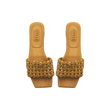 Aurnia 10MM Sandal - Latte & Gold