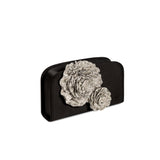 Lavinia Two Sided Clutch - Black & Antique Silver