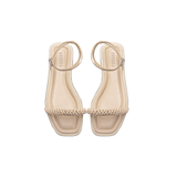 Rovena 10MM Removable Ankle Sandal - Nude & Nude